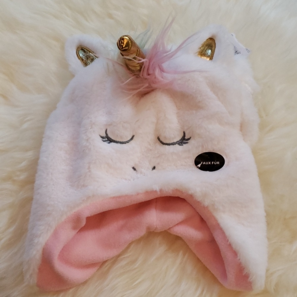 Unicorn Hat and Mittens